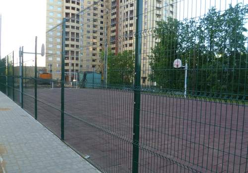 3Д забор для футбольной площадки в Белорецке